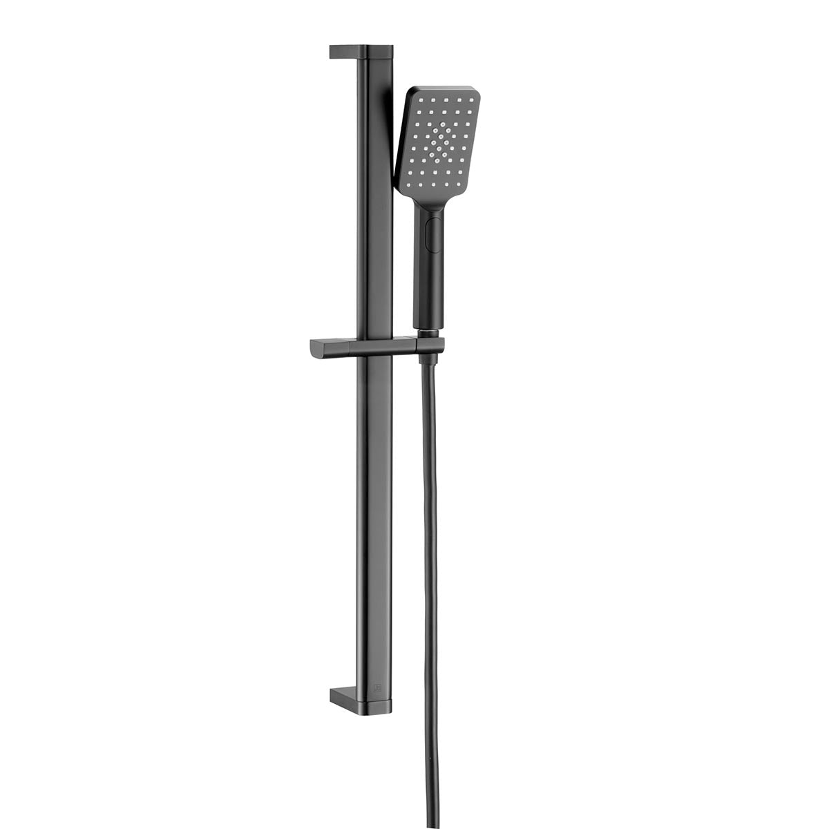 Black Slide Rail Kit with Rectangular Multifunction Handset