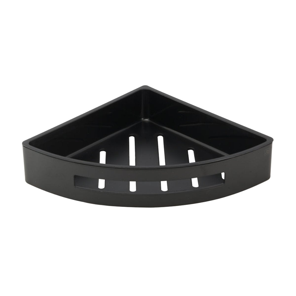 Corner Shower Basket with Shelf - Matt Black Secondary image