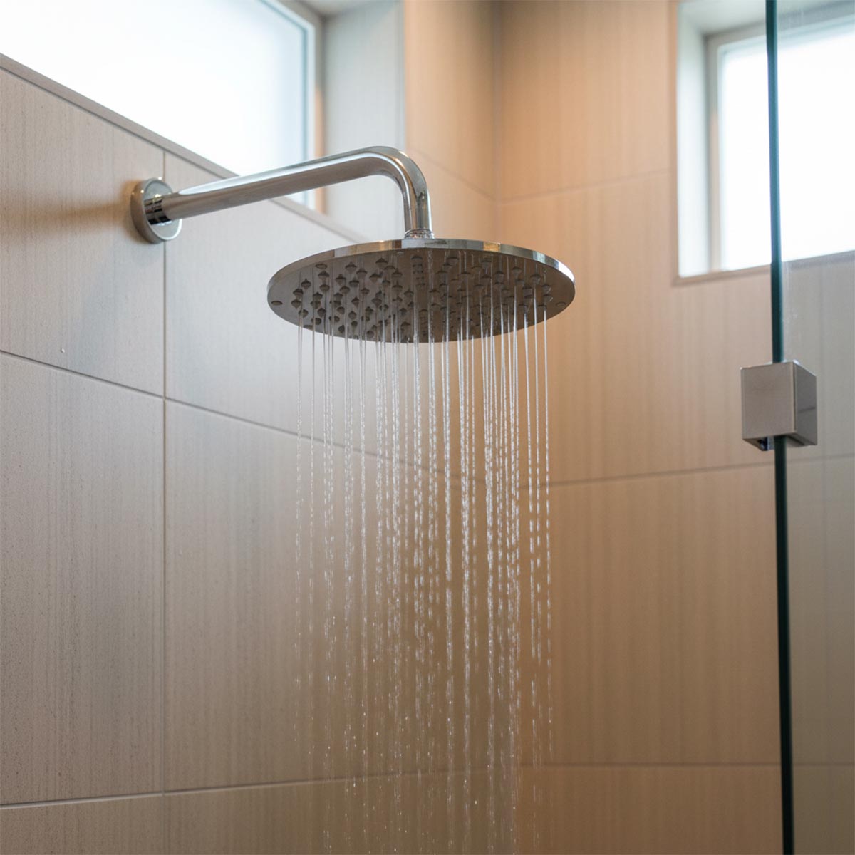 Brass Round Overhead Shower Head, 300mm - Chrome
