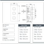  Bronze 3 Way Concealed Thermostatic Shower Valve