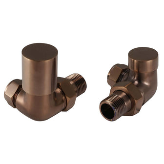 Bronze Corner Radiator Valves  Main image