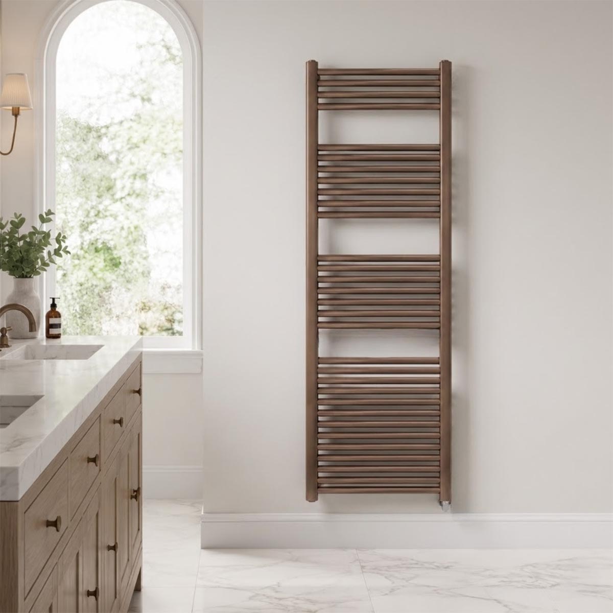 Bronze Electric Heated Towel Rail - 1600mm x 500mm