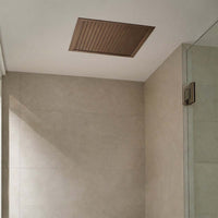 Bronze Square Ceiling Shower Head - 400mm