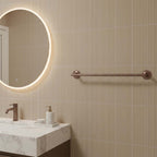 Bronze towel bar holder - wall mounted
