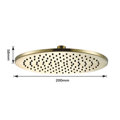 gold Shower Head round