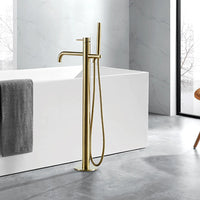 Brushed-Gold-Floor-standing-Bath-Shower-Mixer-with-Kit-Tapron
