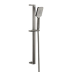 Brushed Black Slide Rail Kit with Rectangular Multifunction Handset