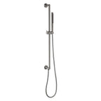 Brushed Black Slide Rail Shower Kit with Slim Shower Handset and Adjustable Rail