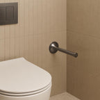 Brushed Black Spare Toilet Roll Holder
