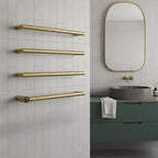 Brushed Brass Dry Electric Towel Rail