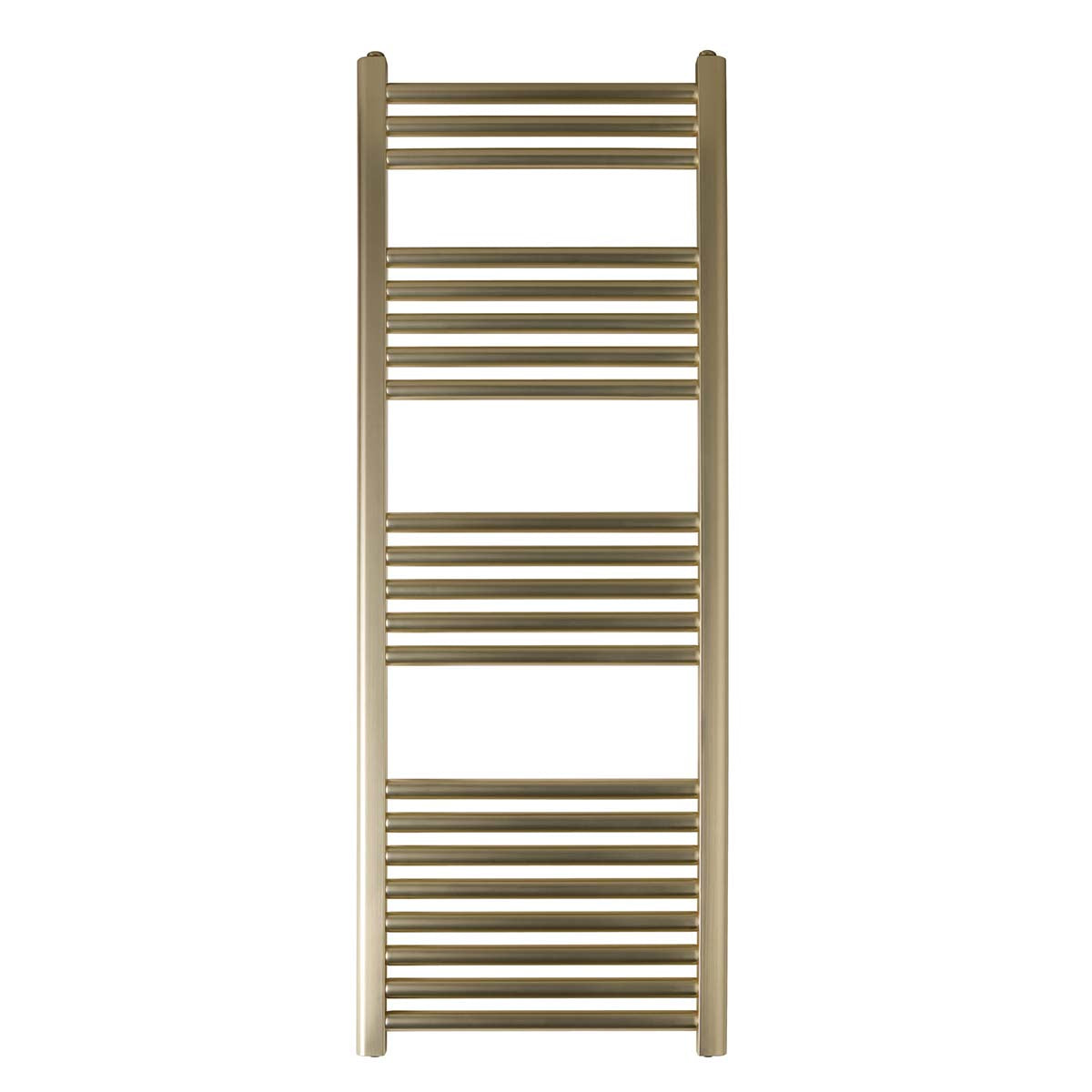 Brushed Brass Heated Towel Rail 1200mm x 400mm - Dual Fuel