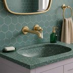 Brushed Brass Traditional Basin Mixer Tap with White Ceramic Single Lever 