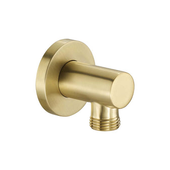 Brushed Brass Water Outlet for Rigid Riser Shower Kits Main image