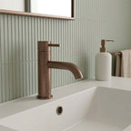 Brushed Bronze Deck Mounted Single Lever Mono Basin Mixer Tap 