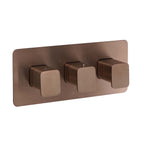 Brushed Bronze 2 Way Concealed Thermostatic Shower Valve