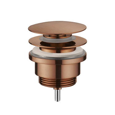 Brushed Bronze Basin Waste - Universal Slotted and Unslotted
