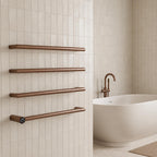 Brushed Bronze Dry Electric Towel Rail