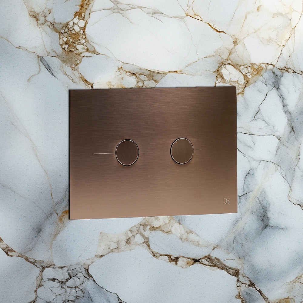 Brushed Bronze Modern Flush Plate for Concealed Cistern