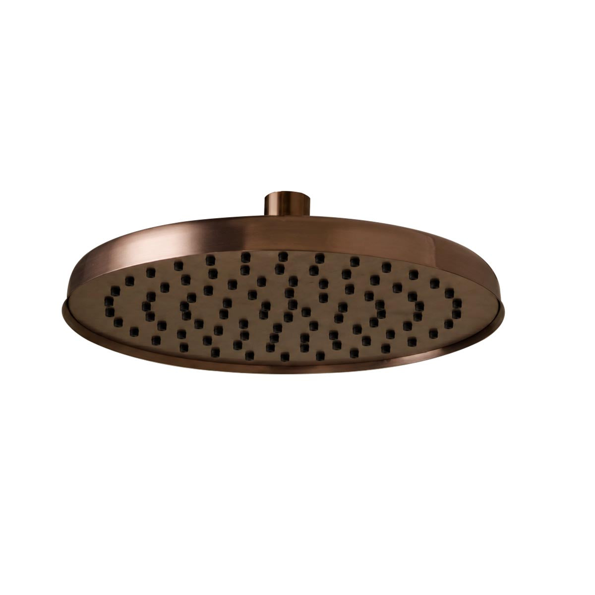 Brushed Bronze Round Overhead Shower Head 260mm