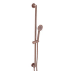 Brushed Bronze Slide Rail with Round Shower Handset and Outlet