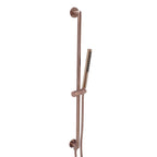 Brushed Bronze Slide Rail with Single Function Shower Handset and Outlet