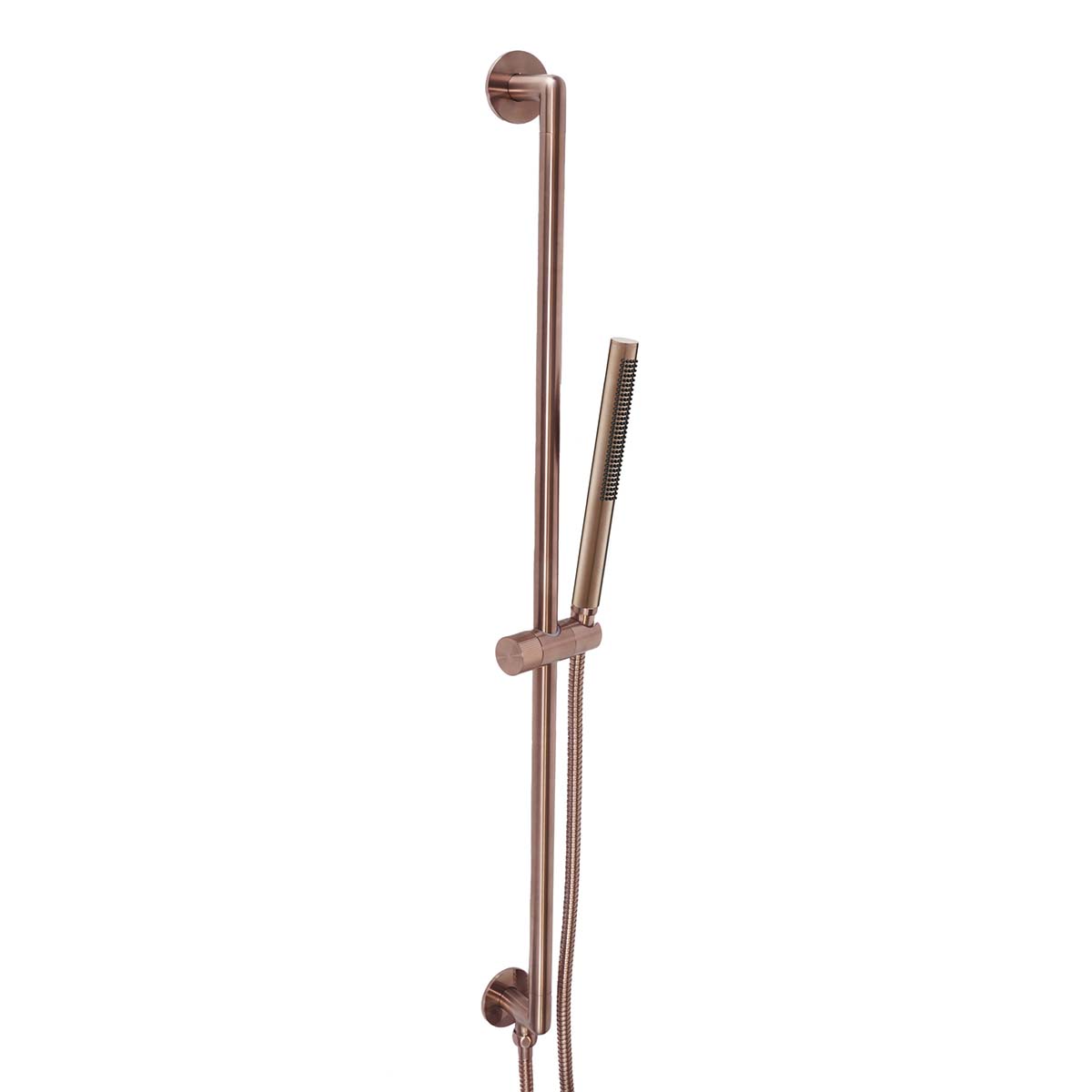 Brushed Bronze Slide Rail with Single Function Shower Handset and Outlet
