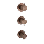 bronze 2 outlet concealed shower mixer valve