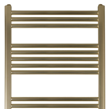 Brushed Gold Towel Radiator 1200mm x 600mm Dual Fuel
