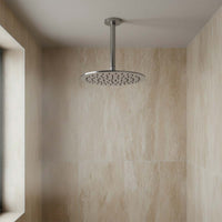  Brushed Stainless Steel Ceiling Shower Arm - 200mm