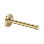 Brushed brass toilet paper holder