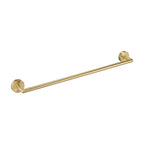 Brushed brass wall towel bar