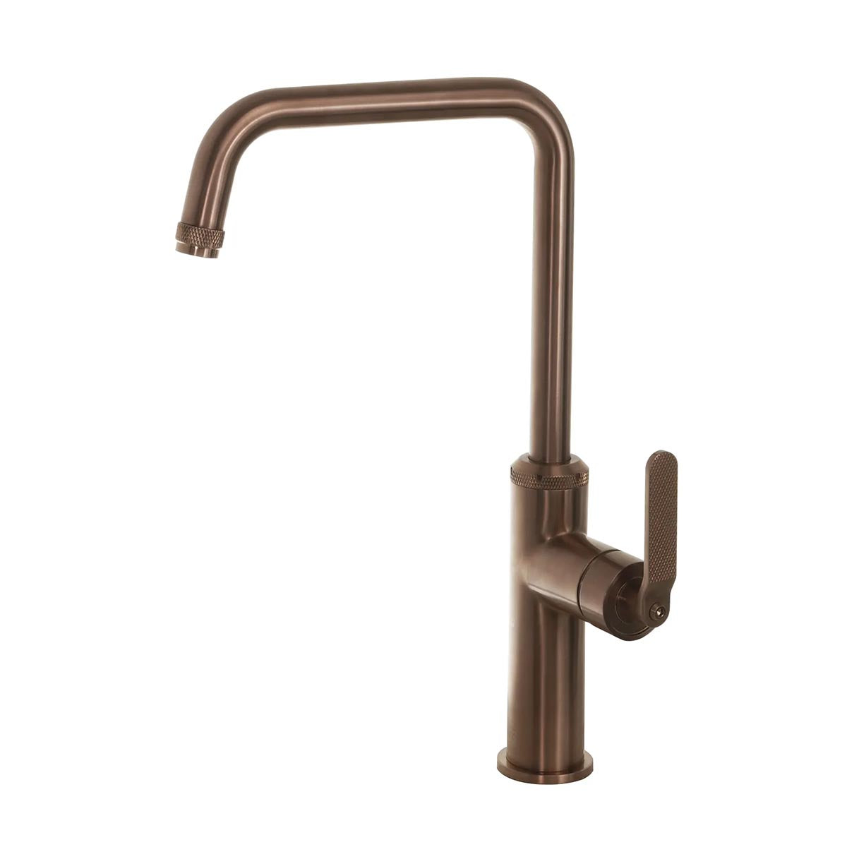 Brushed bronze kitchen sink tap