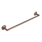 Brushed bronze wall towel holder