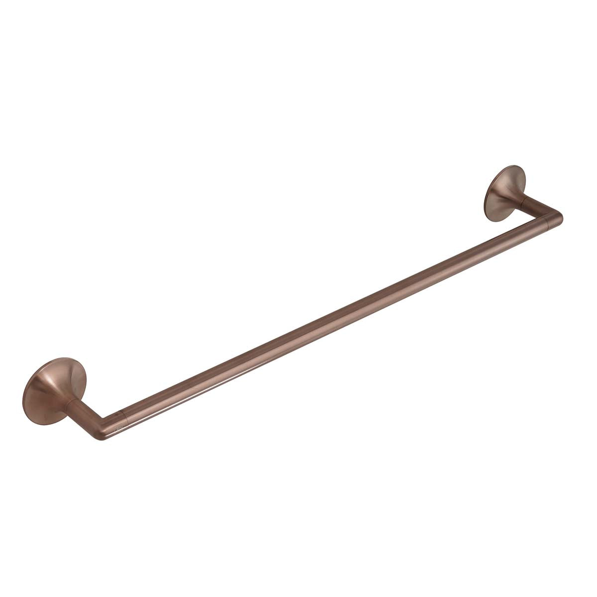 Brushed bronze wall towel holder
