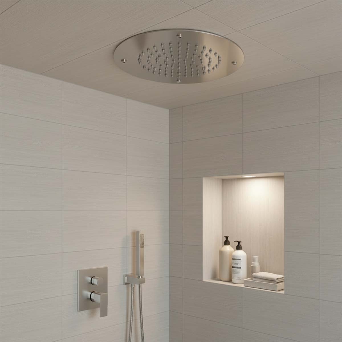 Ceiling-Mounted Shower Head 300mm- Stainless Steel