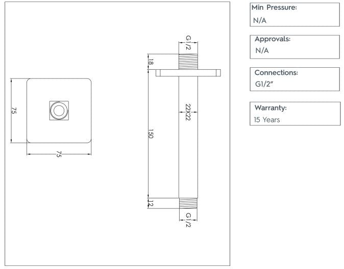 Ceiling_shower_arm_square_matt_black