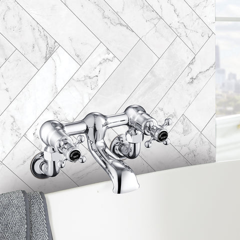 Chrome Bath Filler Tap Crosshead