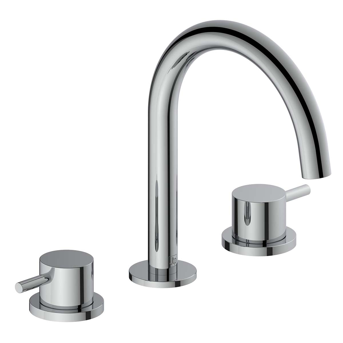 Chrome 3 Hole Deck Mounted Basin Mixer Tap