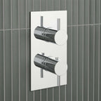 Chrome 3 Outlet Concealed Thermostatic Shower Mixer Valve