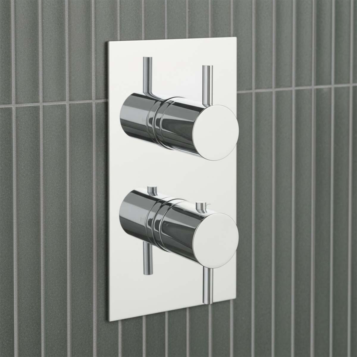Chrome 3 Outlet Concealed Thermostatic Shower Mixer Valve
