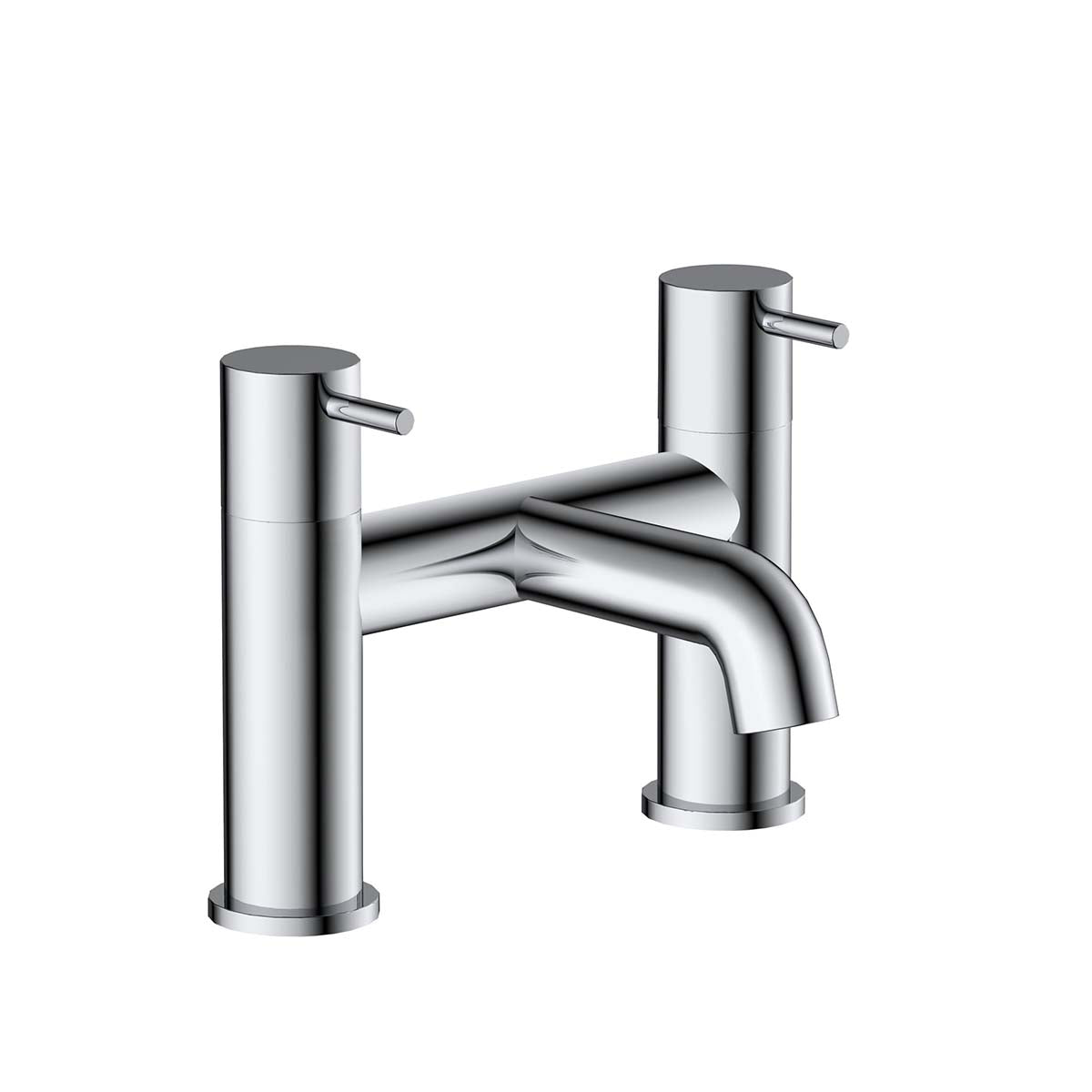 Chrome Deck Mounted Bath Filler Tap