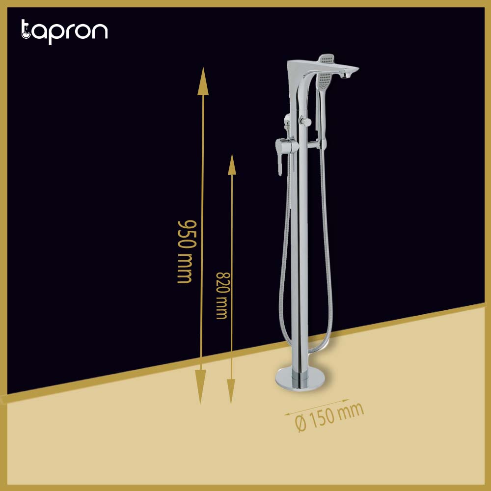 Floor Standing Bath Shower Mixer Tap Chrome 