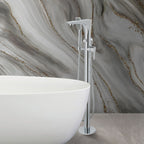 freestanding bath mixer tap with shower kit