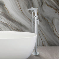 freestanding bath mixer tap with shower kit