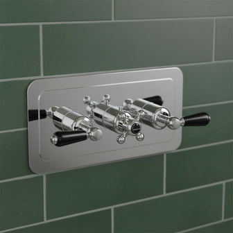 Chrome Lever Thermostatic Conceal 3 Outlet Shower Valve Main image