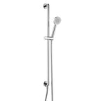 Chrome Slide Rail Kit with Round Shower Handset & Integrated Outlet