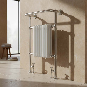 floor mounted traditional towel radiator Main image
