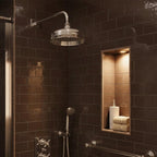 Chrome Traditional Victorian Shower Heads 2500mm,  250mm, 3000mm
