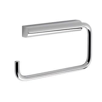 Chrome modern toilet roll holder Main image