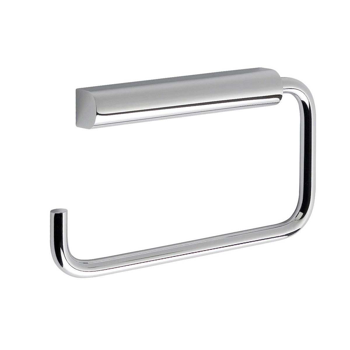Chrome modern toilet roll holder